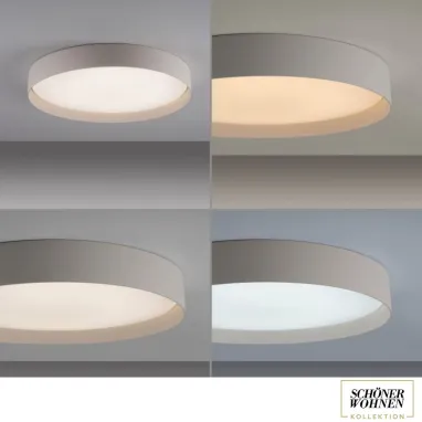 LED plafonjera sa daljinskim upravljačem Tavoli 37W CCT bež dimabilna PAUL NEUHAUS