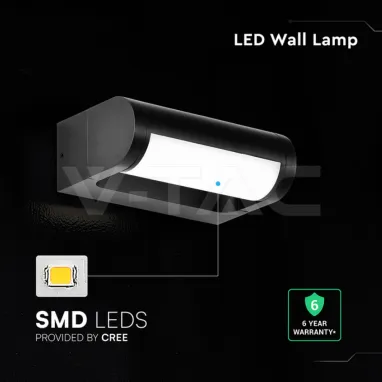 LED zidna svetiljka crna u IP zaštiti V-TAC