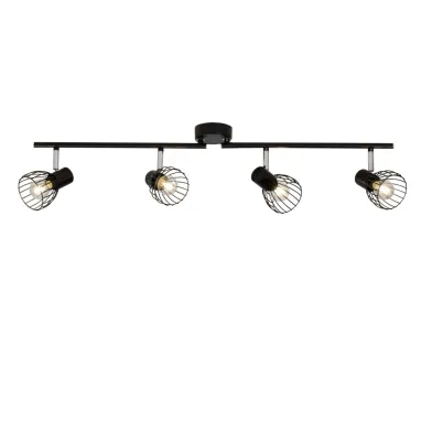 Zidno plafonski spot 4xE14 Blacky crni BRILLIANT