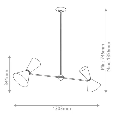 Luster Phix 4xE27 crni ELSTEAD