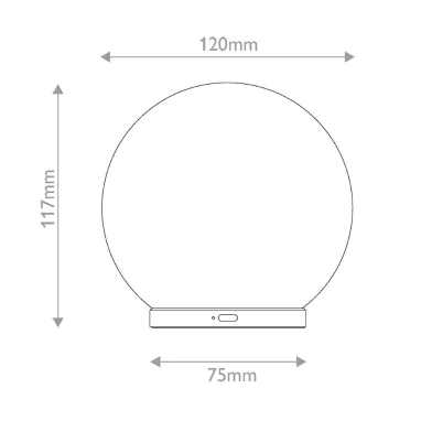 LED punjiva lampa Luna touch ELSTEAD