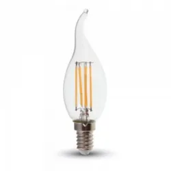 LED sijalica E14 4W 2700K sveća filament dimabilna plamen V-TAC