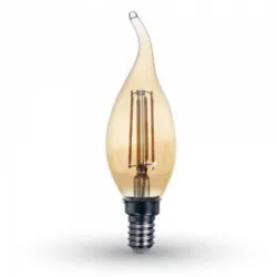 LED sijalica E14 4W 2200K sveća filament amber plamen V-TAC
