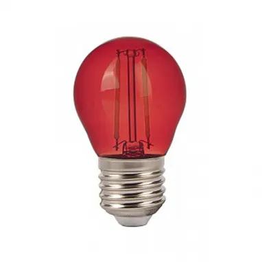 LED sijalica E27 2W crvena G45 V-TAC