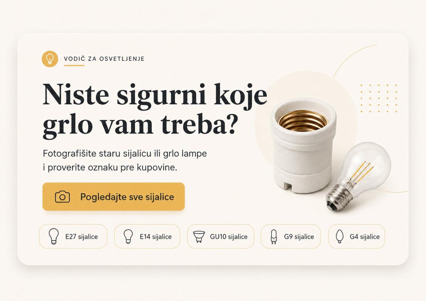 niste sigurni koje vam grlo treba